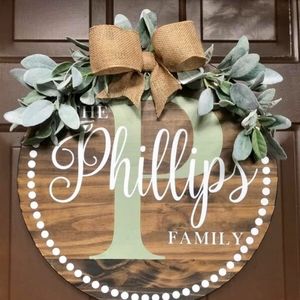 Farmhouse round signs / door hangers